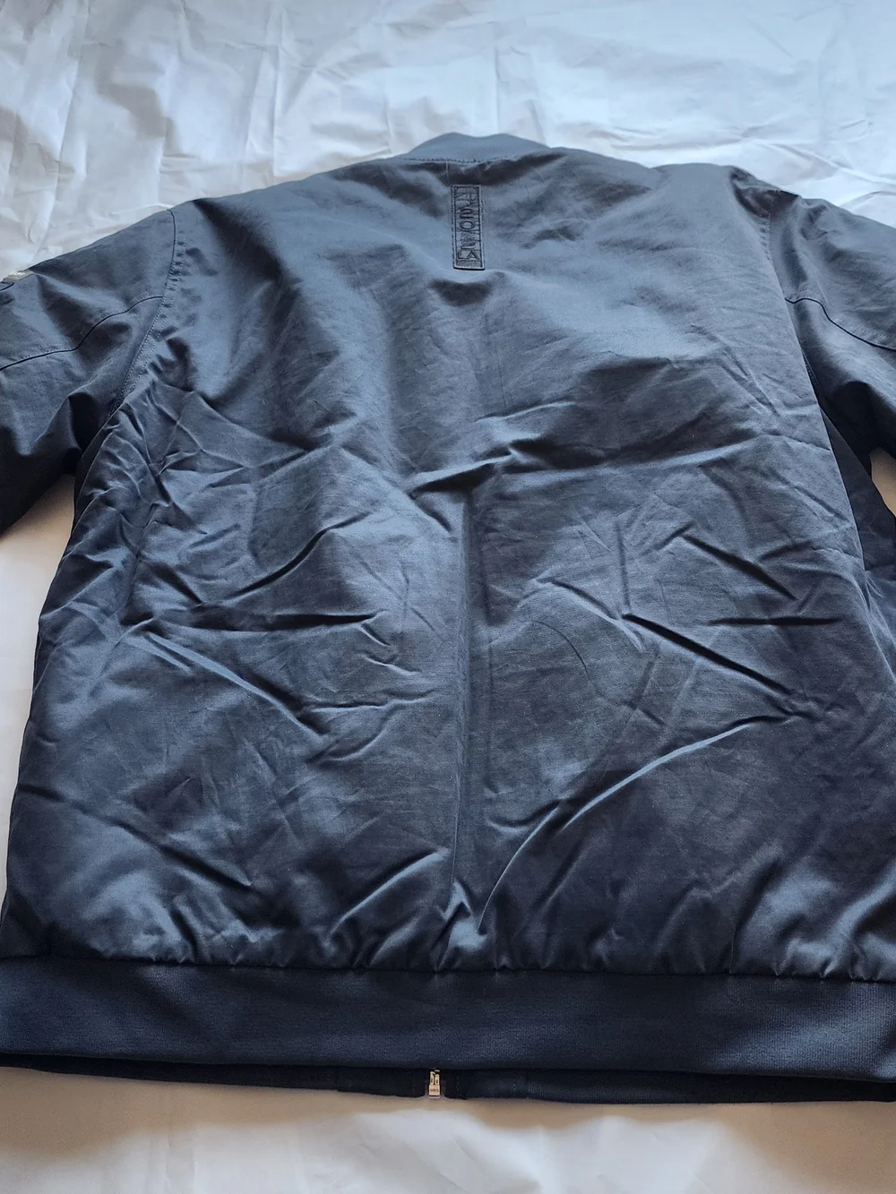 NFL SUPER BOWL LVI LOS ANGELES 2022 MEN'S QUILTED BOMBER JACKET GRAY SIZE XL